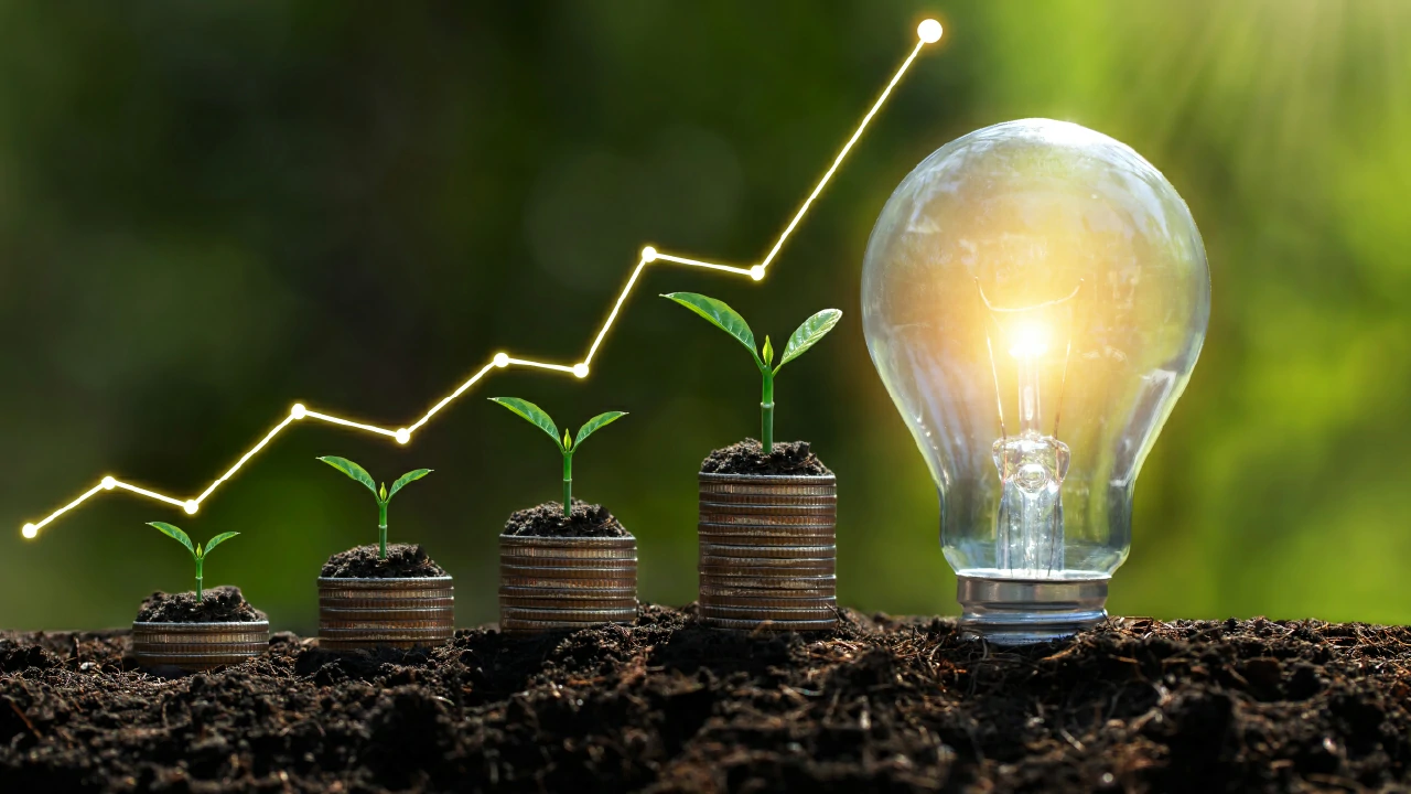 monedas-y-bombilla-que-representan-sostenibilidad-economica